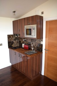 Kitchen area for snacks and small meals