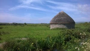 Ancient landscape of the Marshes and Braunton Great field near to the Lodges