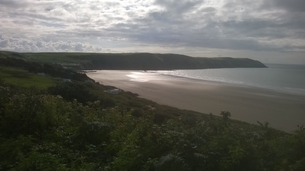 Putsborough to Woolacombe cycle ride at back of dunes