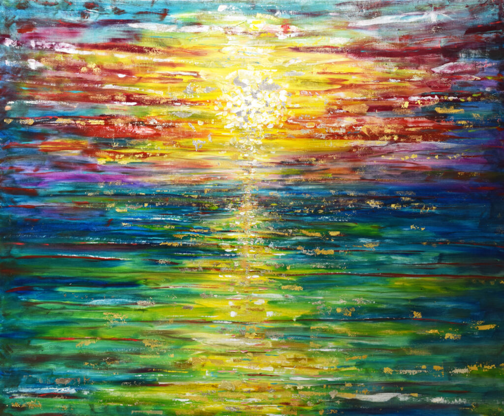 Pete's Sunset Paintings that decorate the lodges