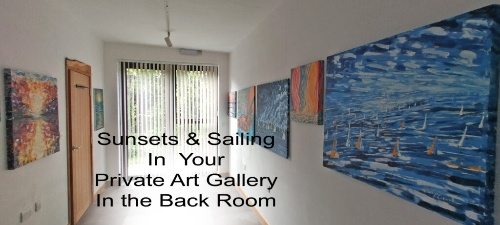 Stay in an art gallery. Your own private art gallery at the back of the house